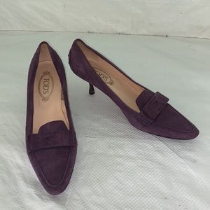 Tod’s Purple Suede Pointed toe Sz Women’s 41